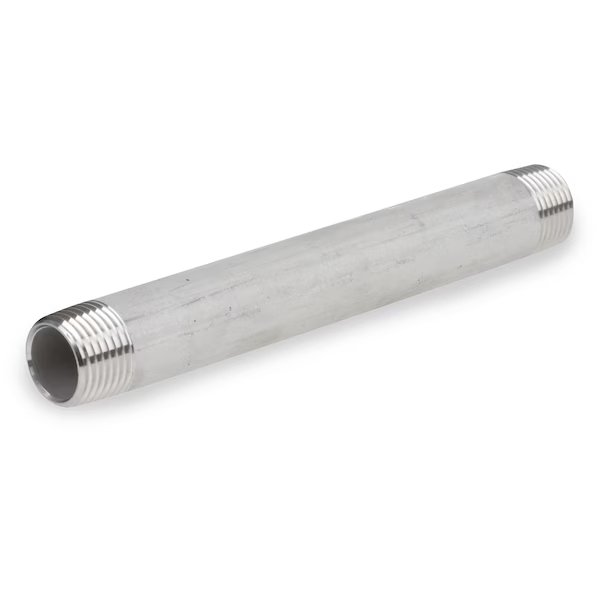 Welded Nipple, S40,316/L, 3/8X10, SMITH-COOPER, Mfr# 4321002600